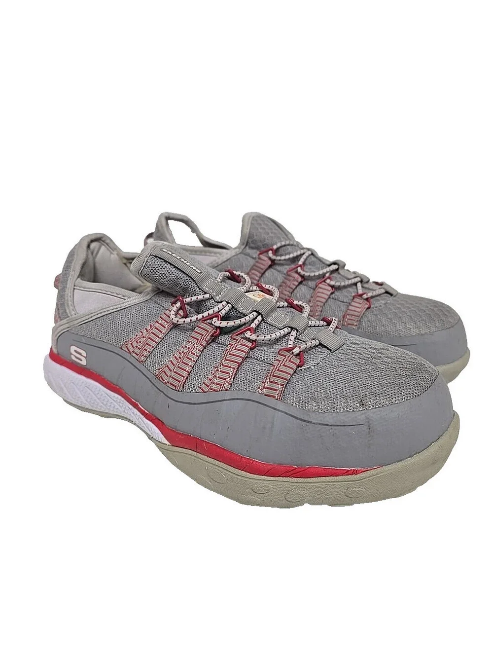 Skechers Women's Aluminum Toe SP Slip Resistant Work Shoes 99996596 Gray 8M